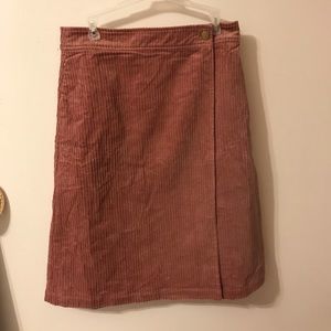 Roolee corduroy wrap skirt